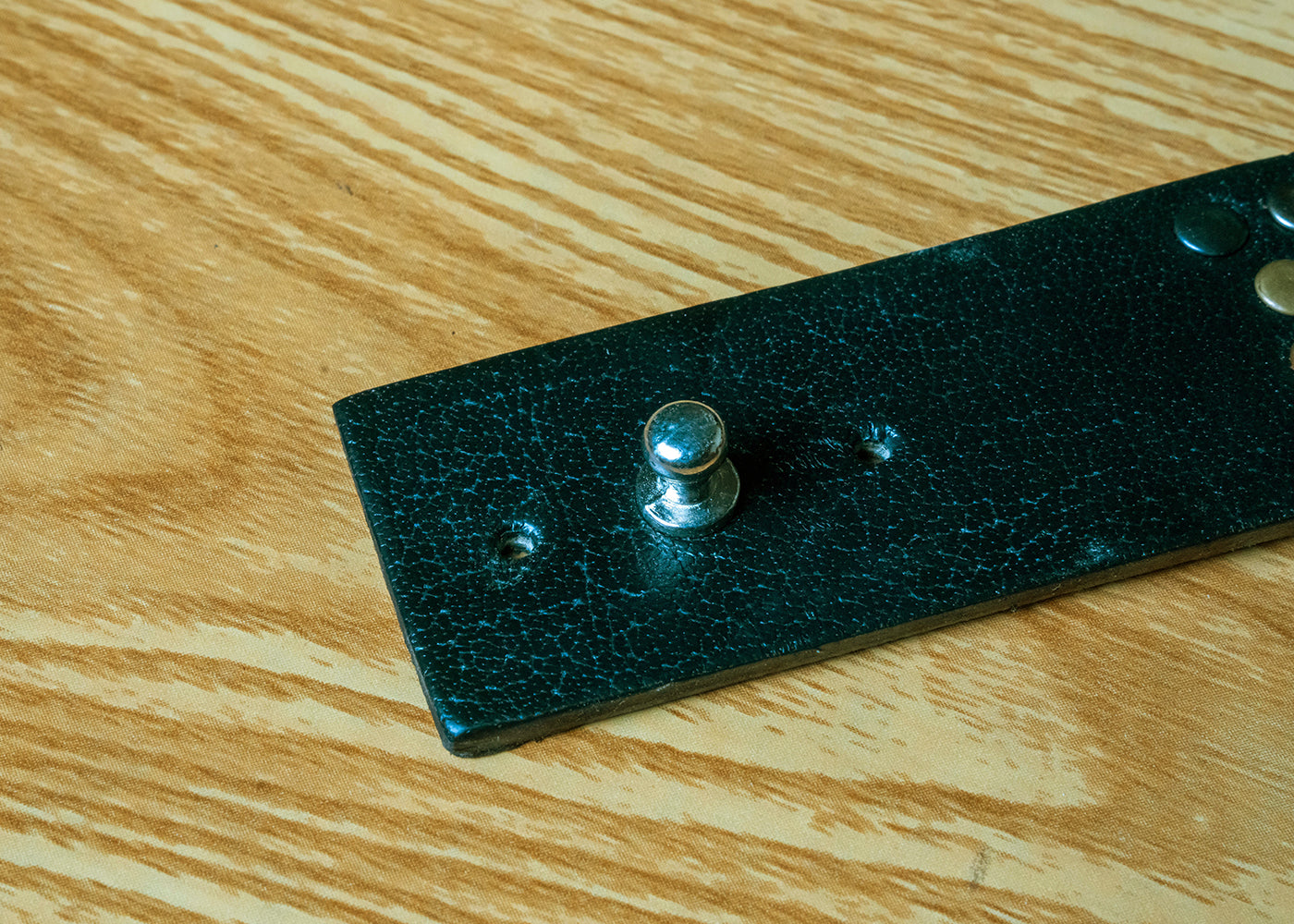 Handcrafted Black Fancy Genuine Leather Bracelet