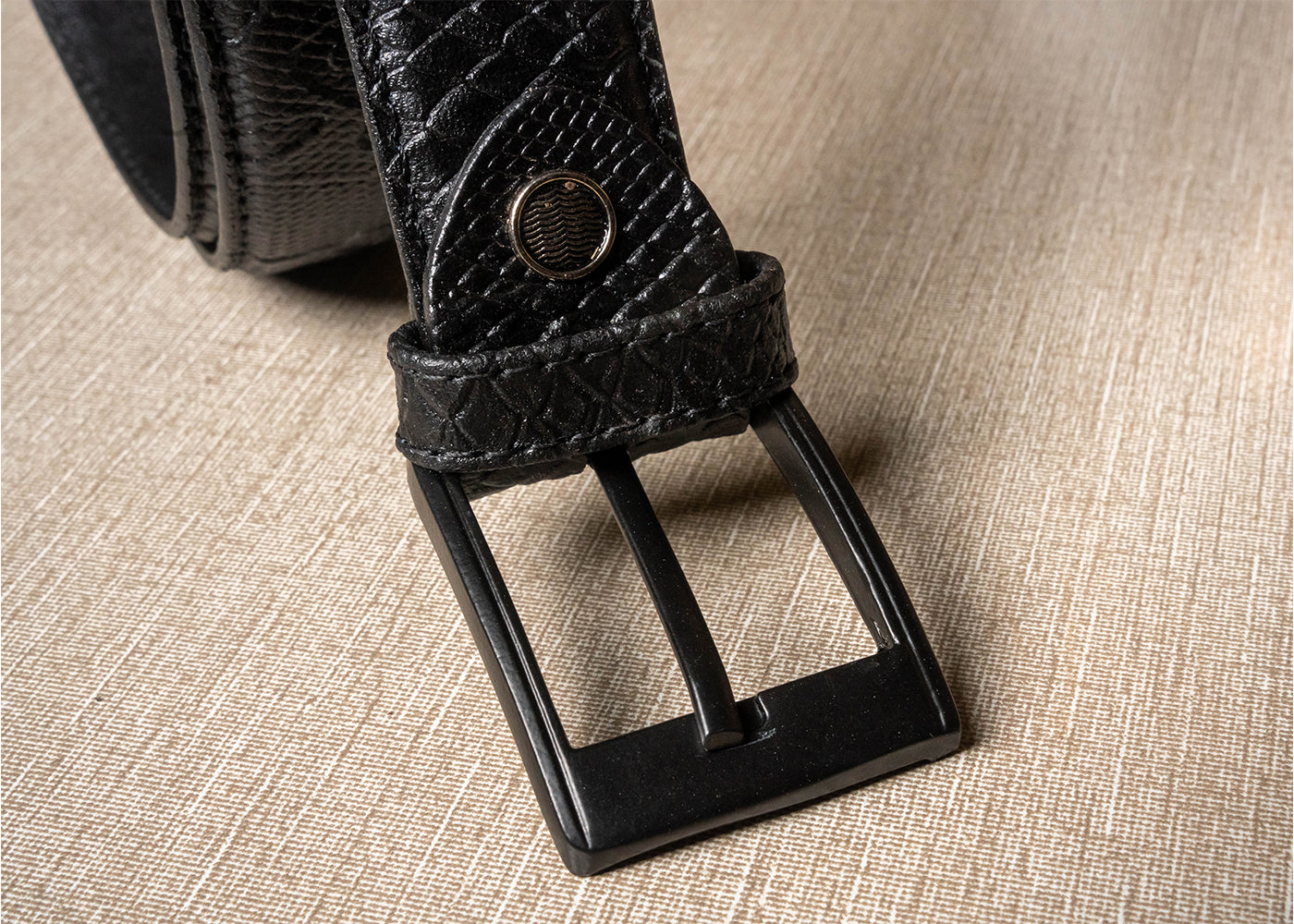 Handmade Black Pure Leather Belt