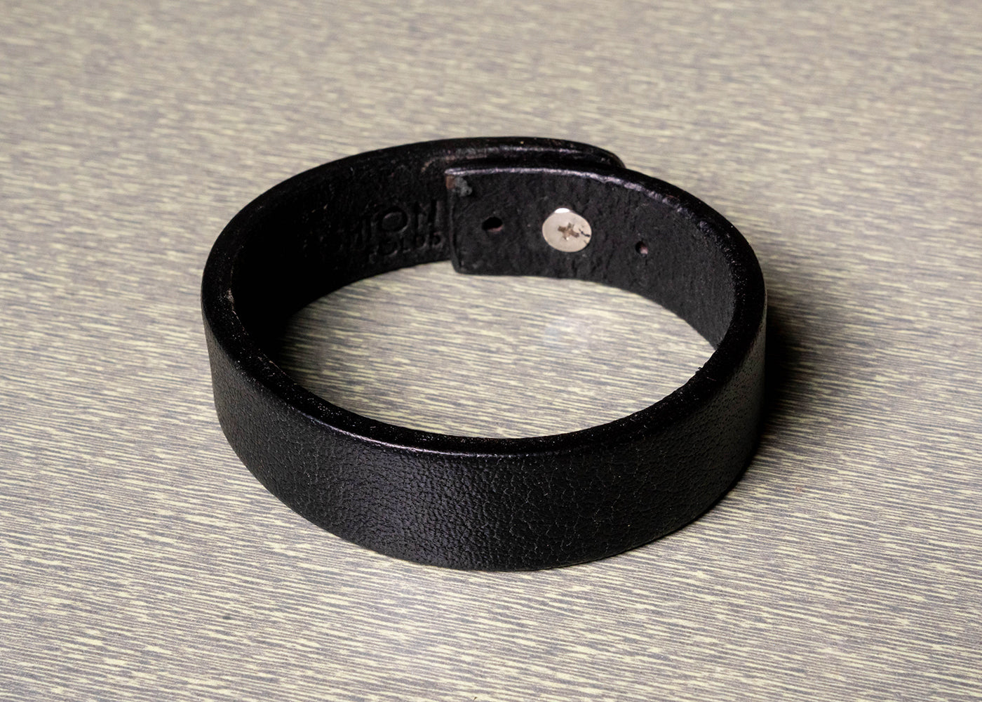 Handcrafted Black Genuine Leather Wrap Bracelet