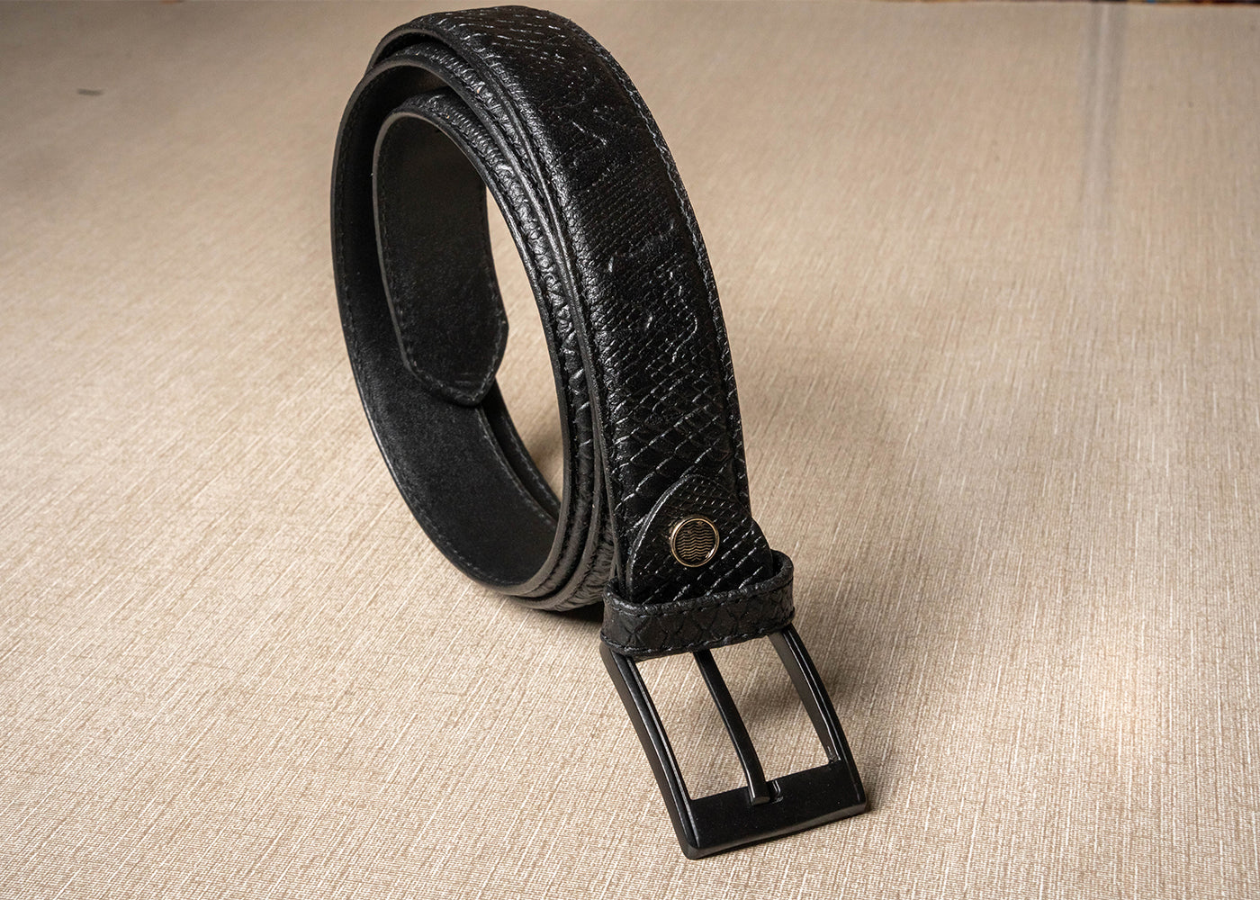 Handmade Black Pure Leather Belt