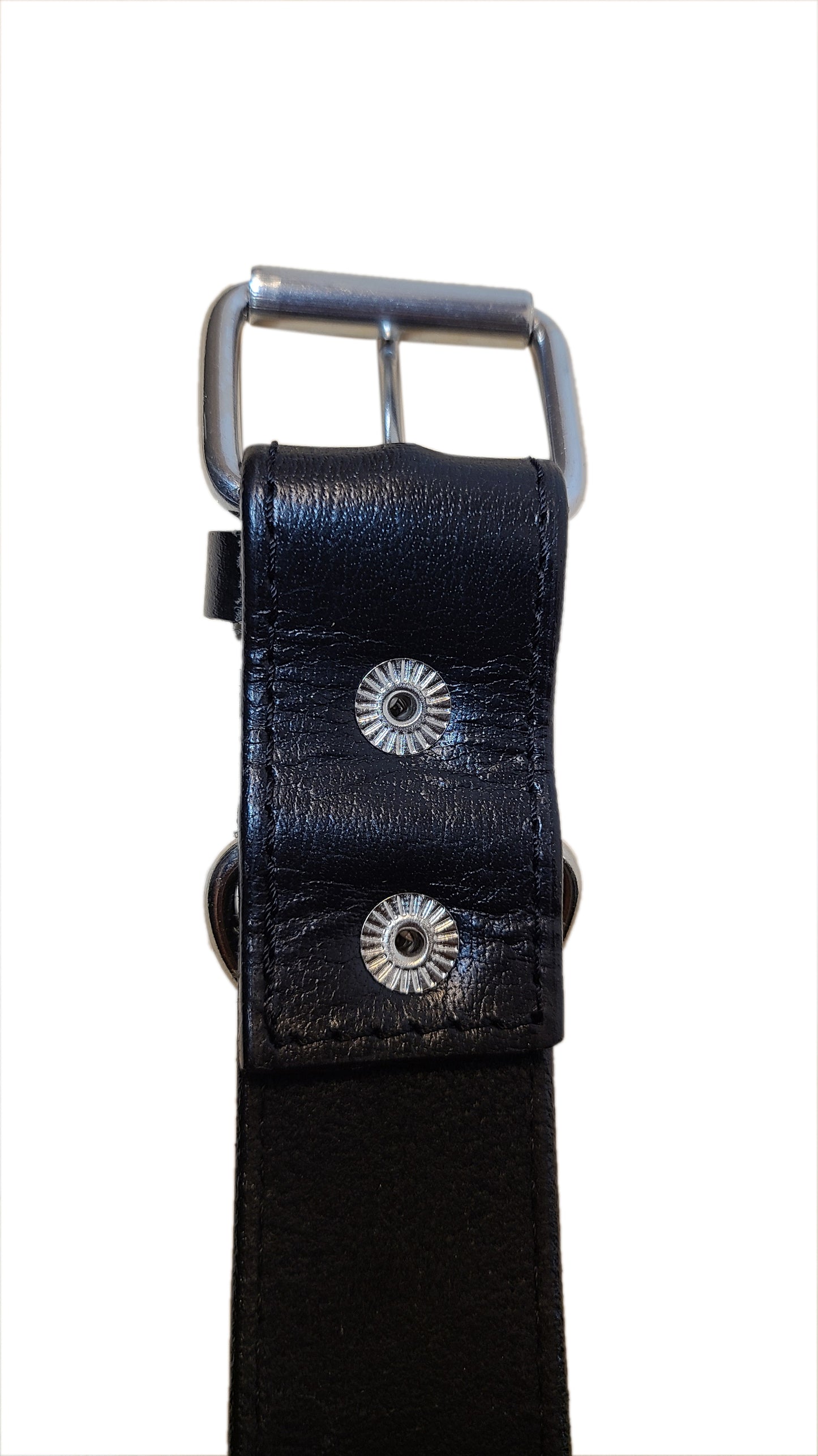 Leather Dog Collar - Steel rivet