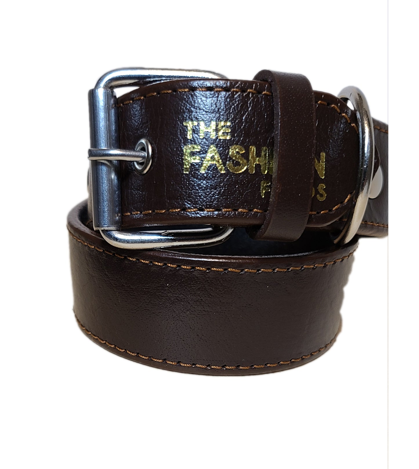 Leather Dog Collar - Steel rivet
