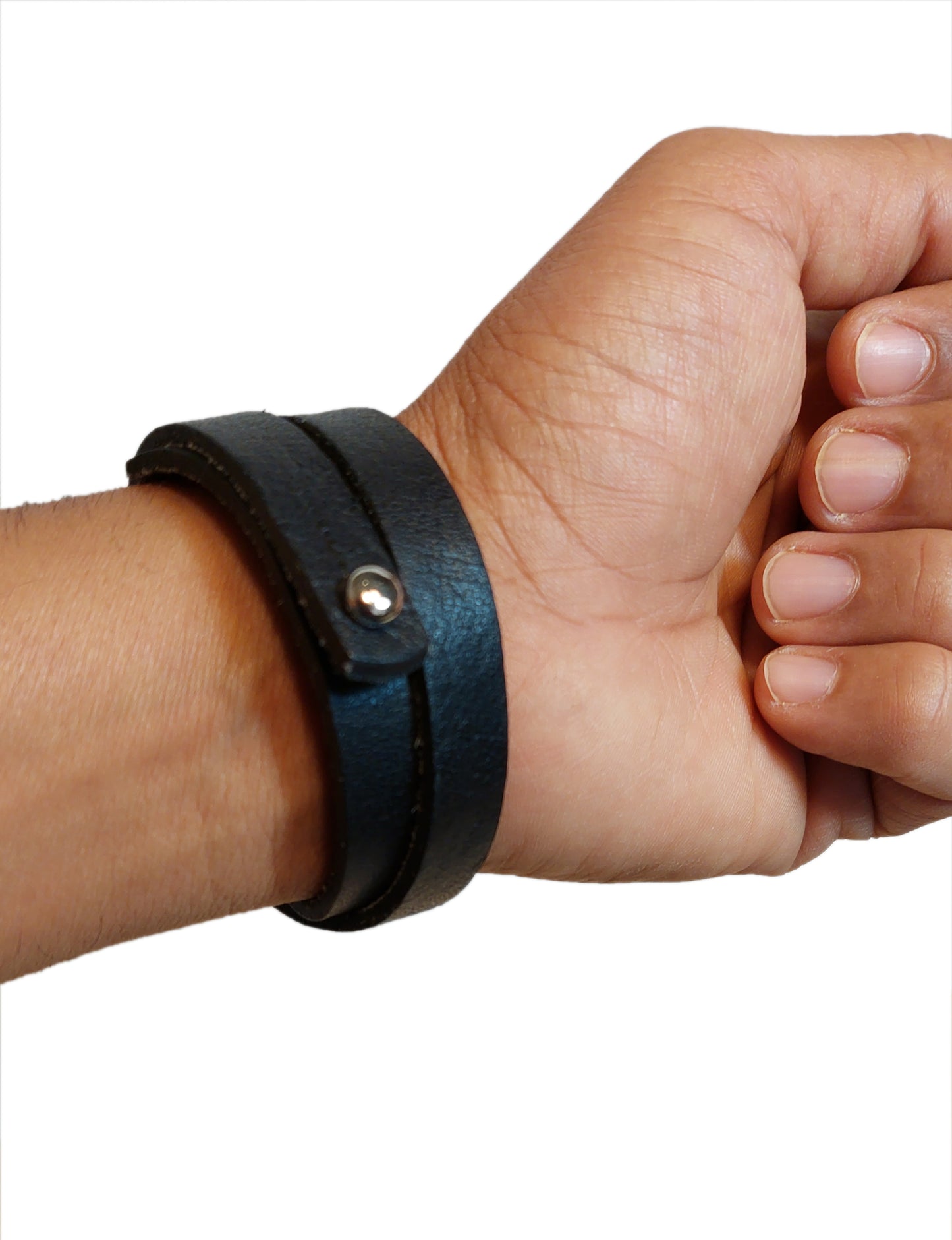 Handcrafted Brown Genuine Leather Wrap Bracelet