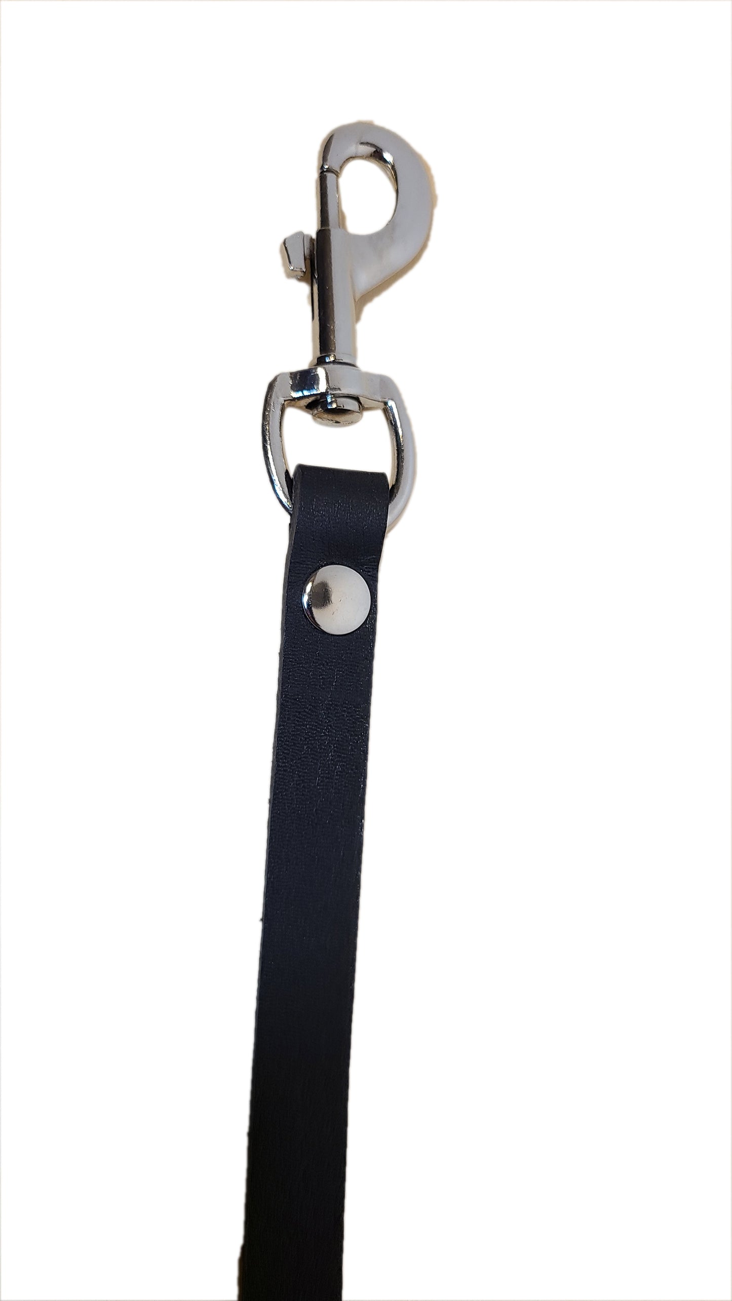 Leather Dog Leash - One piece with Steel Hook