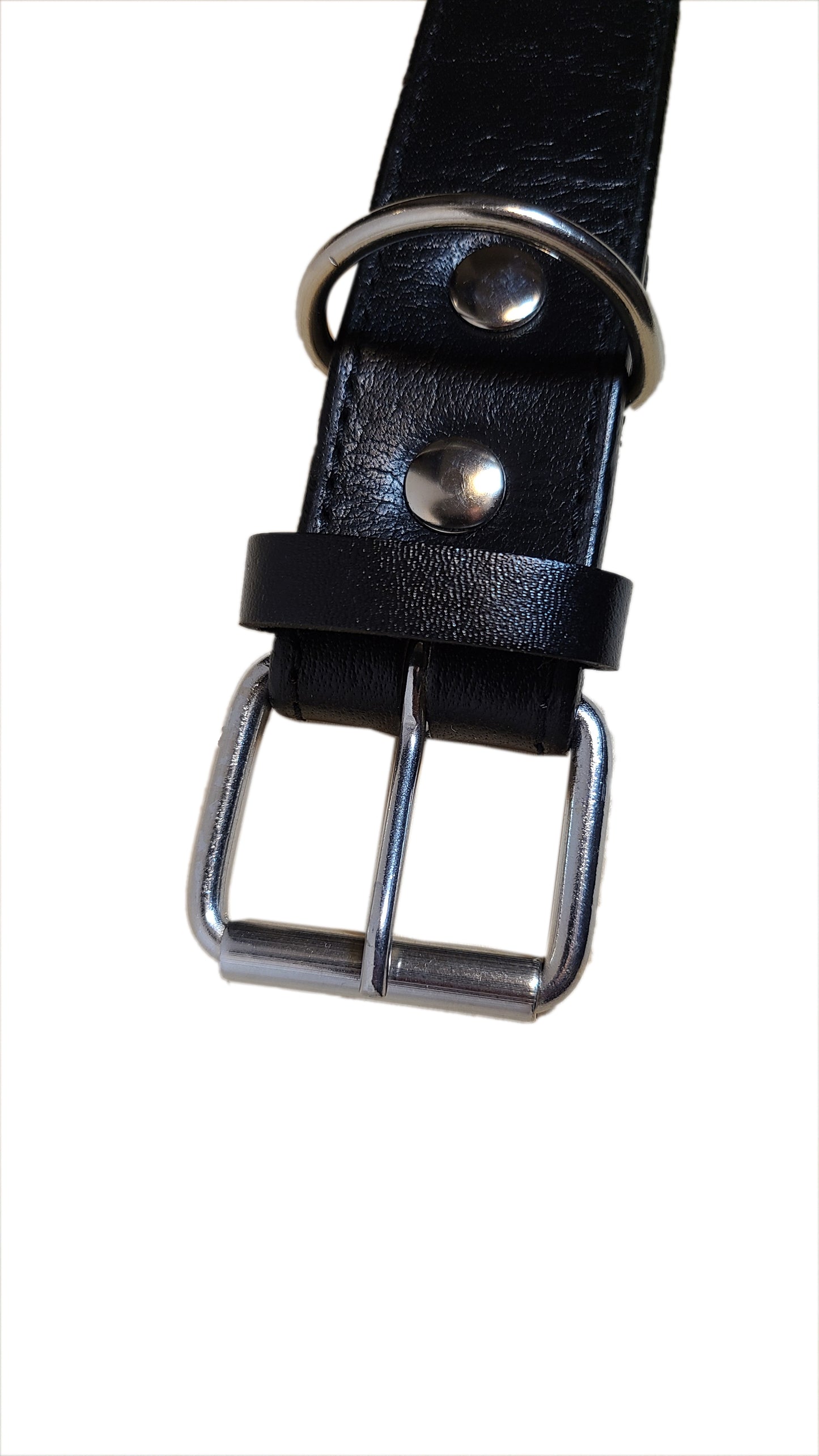 Leather Dog Collar - Steel rivet