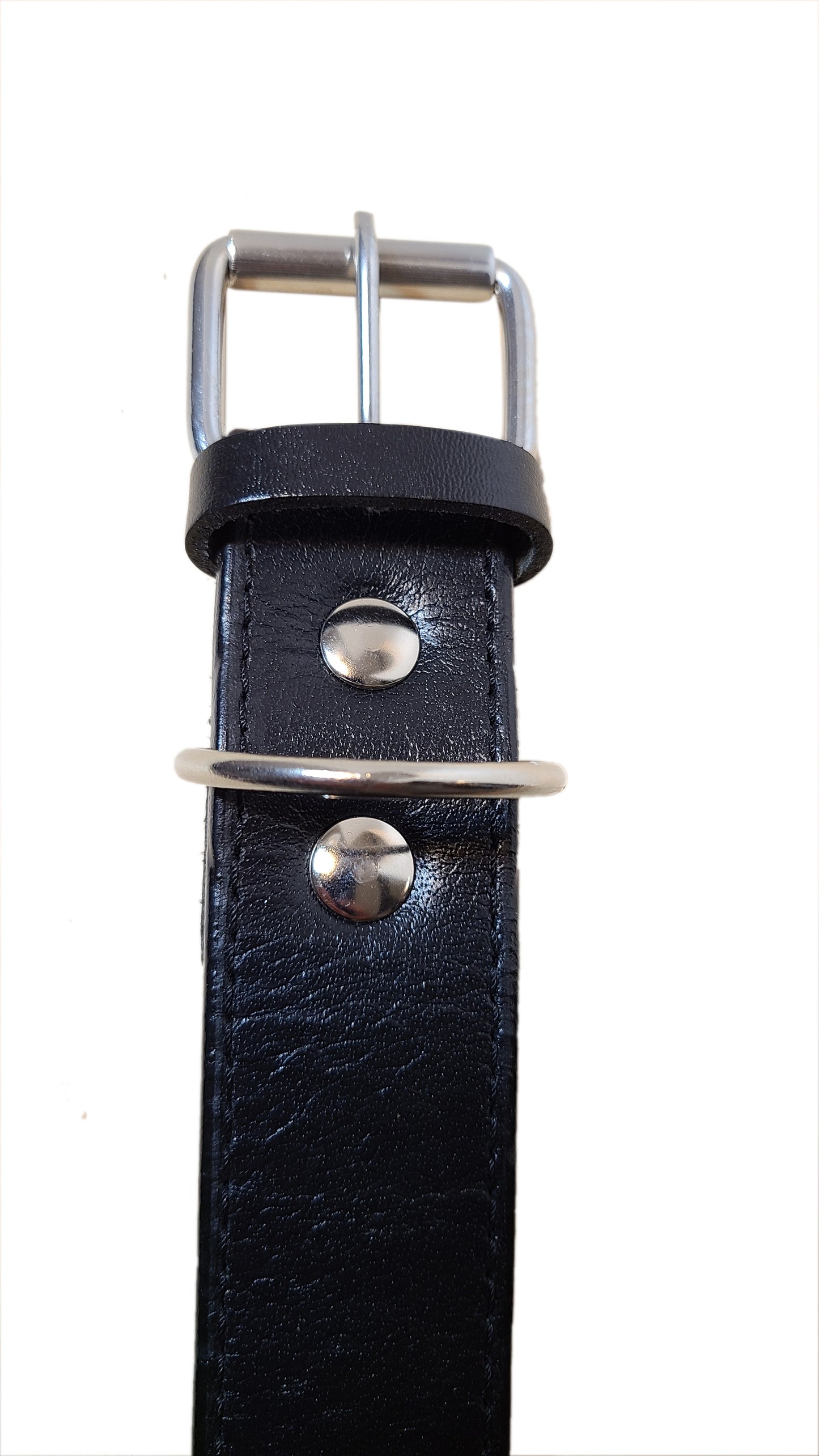 Leather Dog Collar - Steel rivet