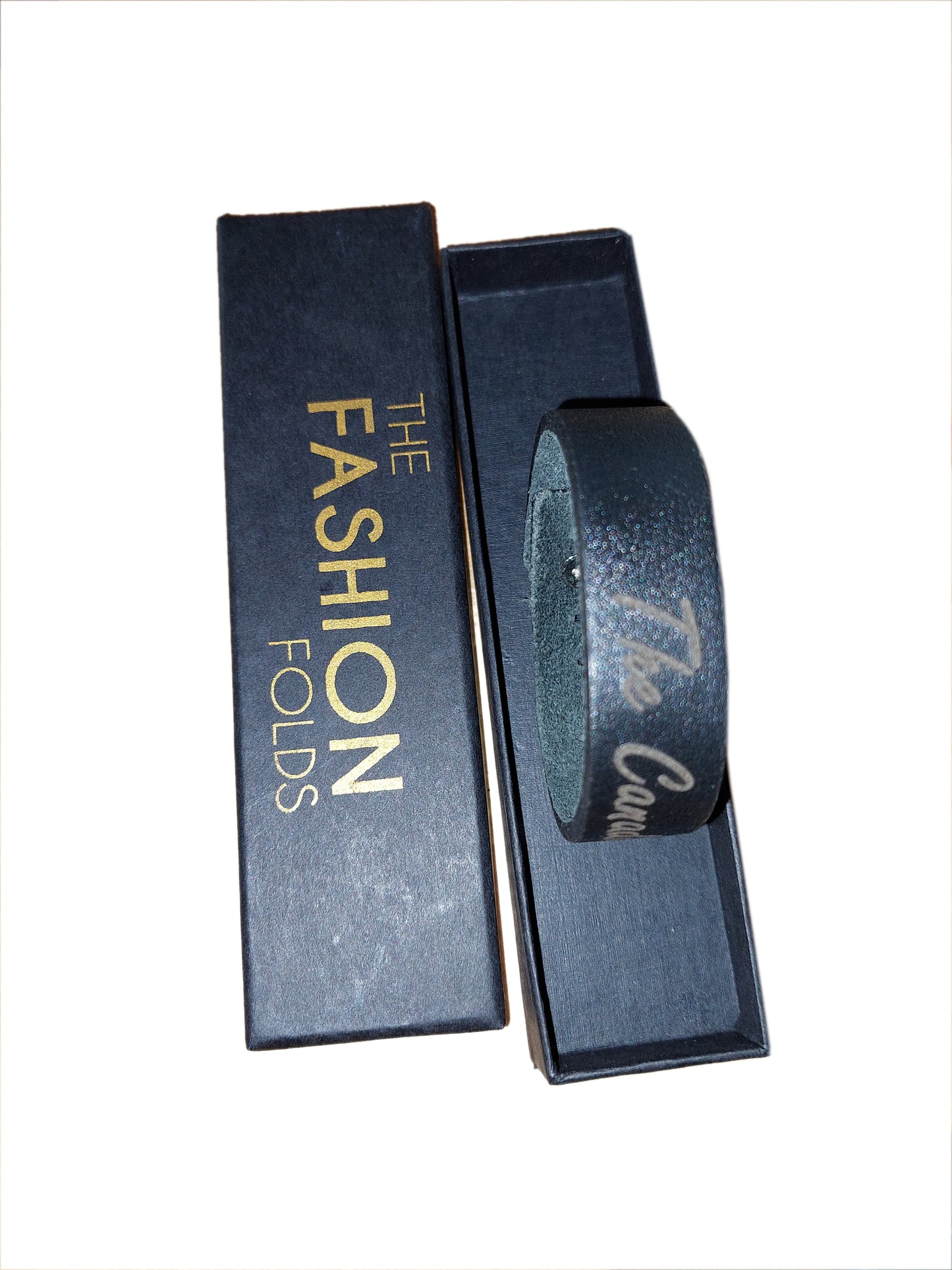 Handcrafted Black Engraved  Leather Bracelet