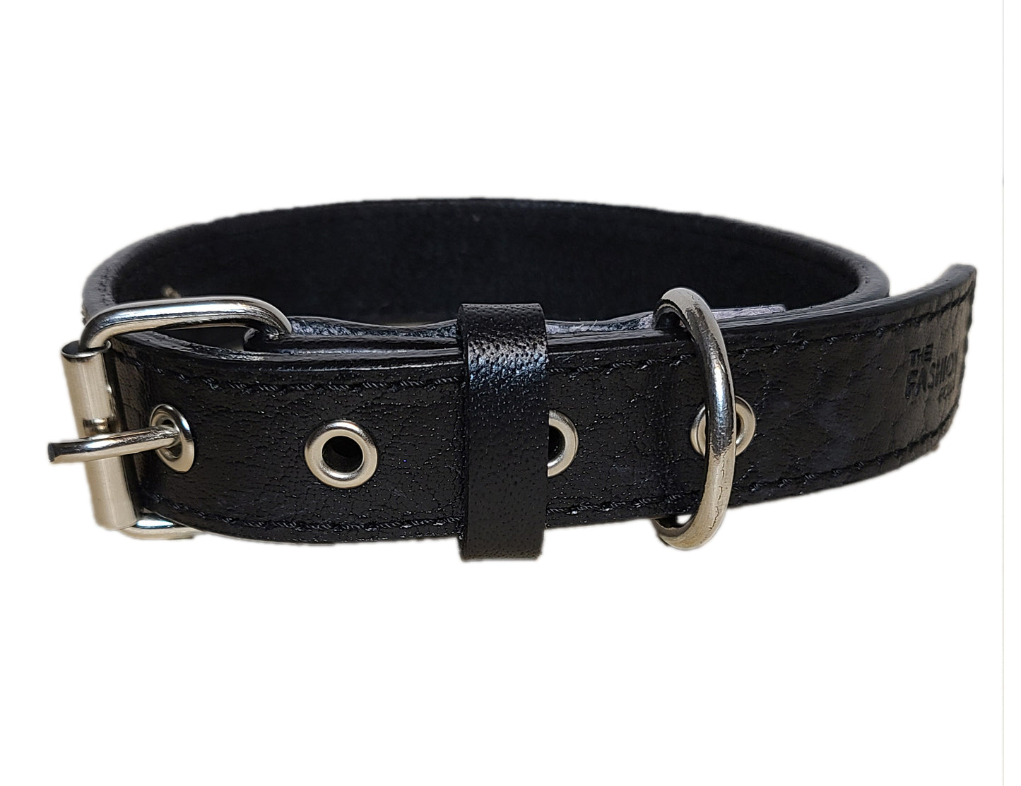 Genuine Leather Dog Collar - Steel rivet