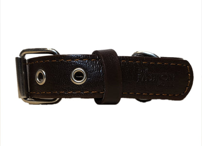 Leather Dog Collar, Genuine Leather Dog Collar, Collar with Steel rivet, Dog Collar with Strong Solid Buckle, Strong and Durable Collar